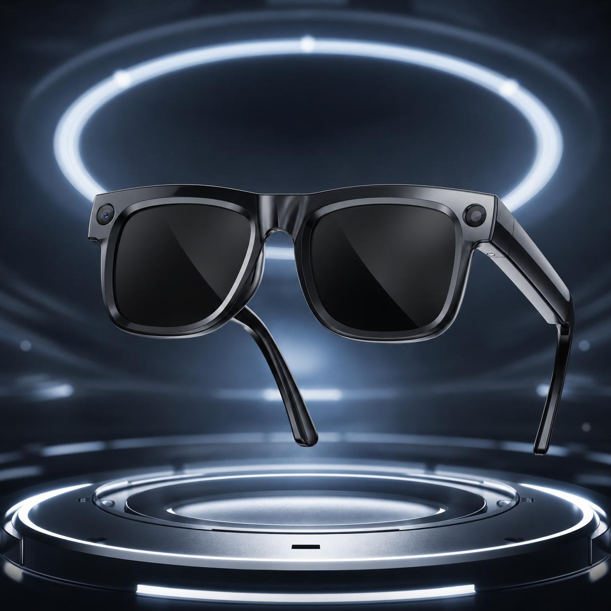 Smart Camera Glasses with Magnetic Charging Photo Video Audio Recording