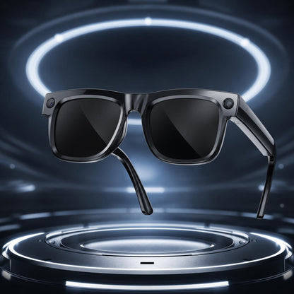 Smart Camera Glasses with Magnetic Charging Photo Video Audio Recording