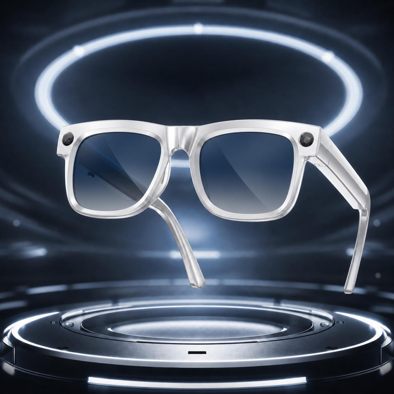 Smart Camera Glasses with Magnetic Charging Photo Video Audio Recording