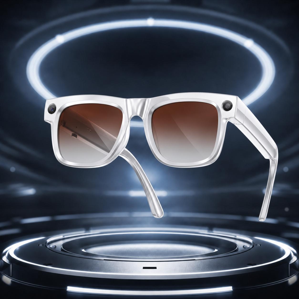 Smart Camera Glasses with Magnetic Charging Photo Video Audio Recording