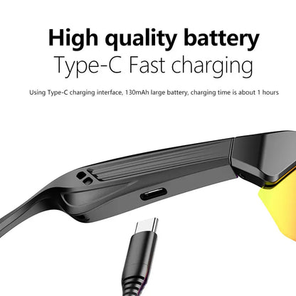 Smart Bluetooth Audio Glasses with Built In Speakers Hands Free Calls