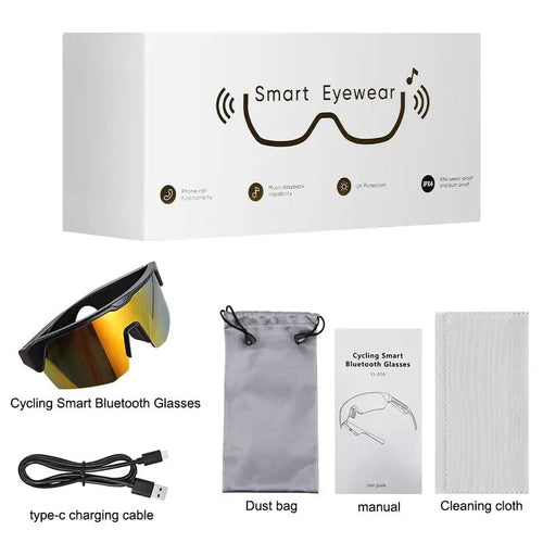 Smart Bluetooth Audio Glasses with Built In Speakers Hands Free Calls