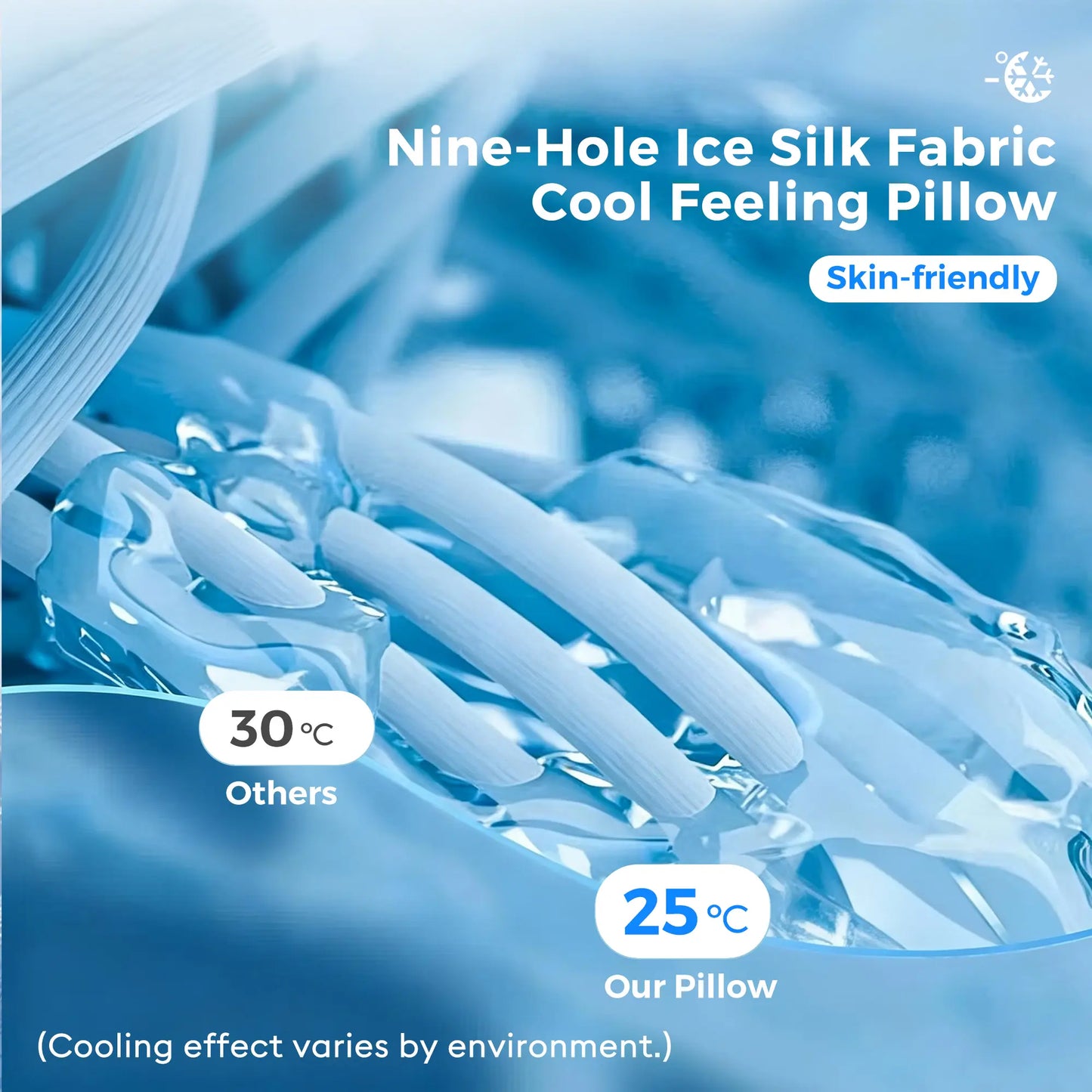 Cooling Memory Foam Neck Pillow – Adjustable Ergonomic Support – Cervical Pain Relief & Comfort