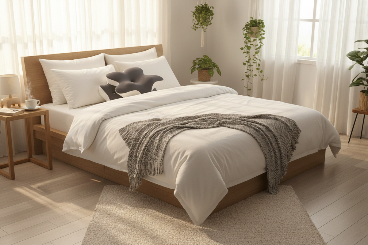 Cozy Bedroom Pillow Lifestyle